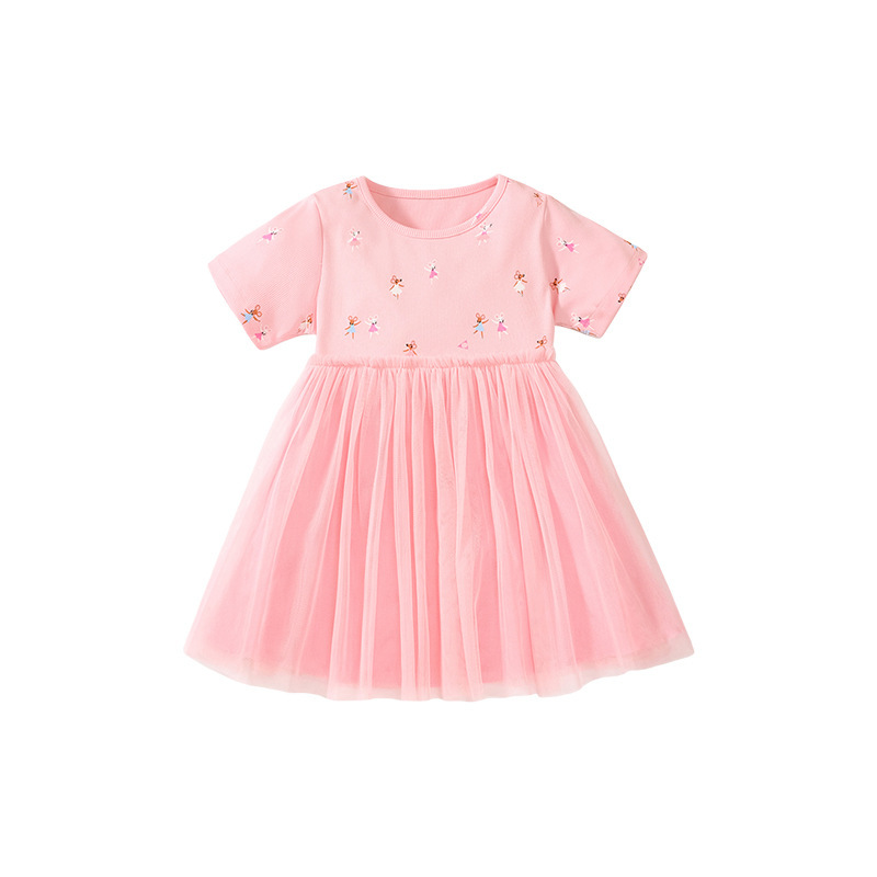 夏季新款網紗女童連衣裙
