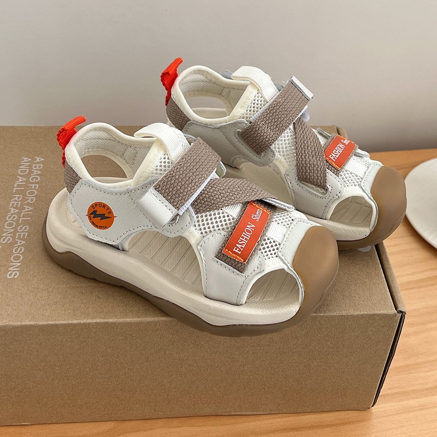 2025年新款夏季兒童沙灘鞋運動軟底包頭小童鞋