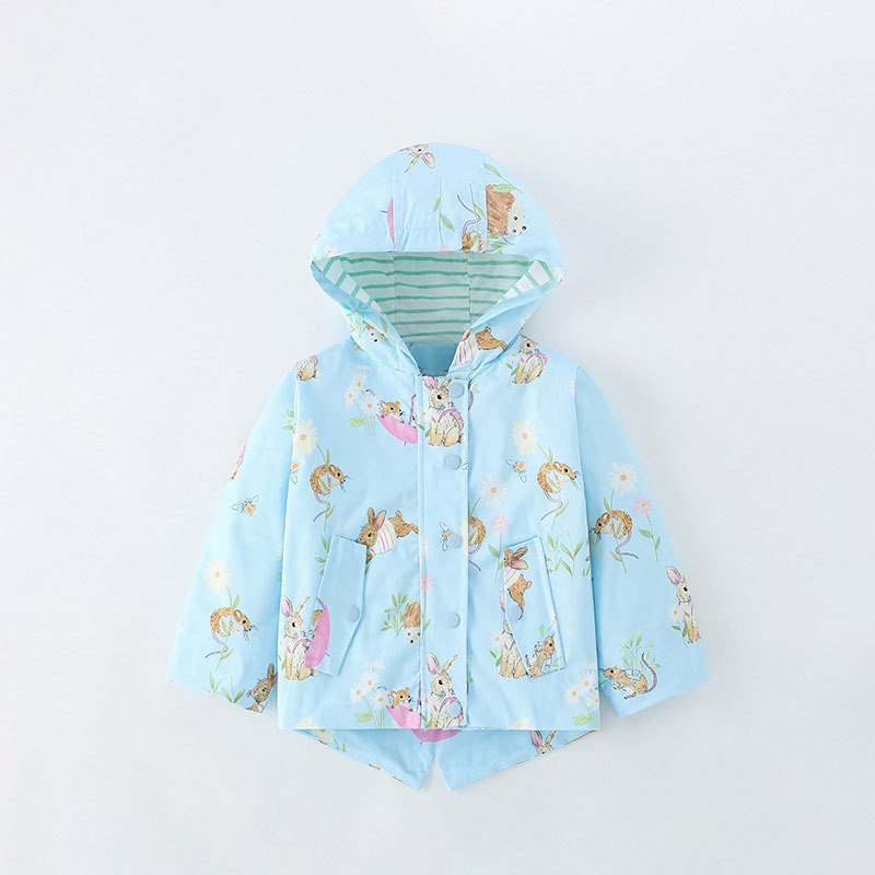 秋季新款卡通連帽女童外套