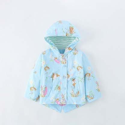 秋季新款卡通連帽女童外套