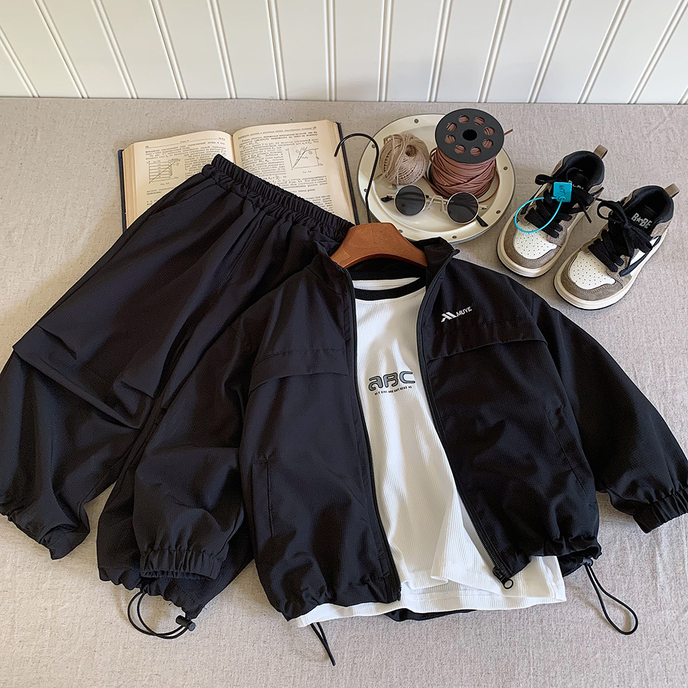 【新款】2025秋季新款男童外套工裝長褲套裝