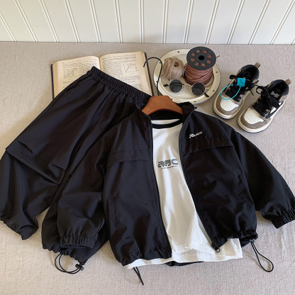 【新款】2025秋季新款男童外套工裝長褲套裝