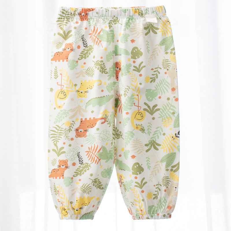 兒童透氣純棉防蚊褲