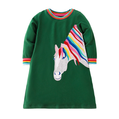 秋季女童純棉洋裝