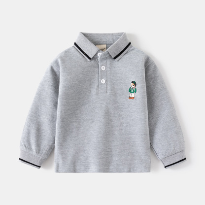 男童長袖T卹 打底POLO衫
