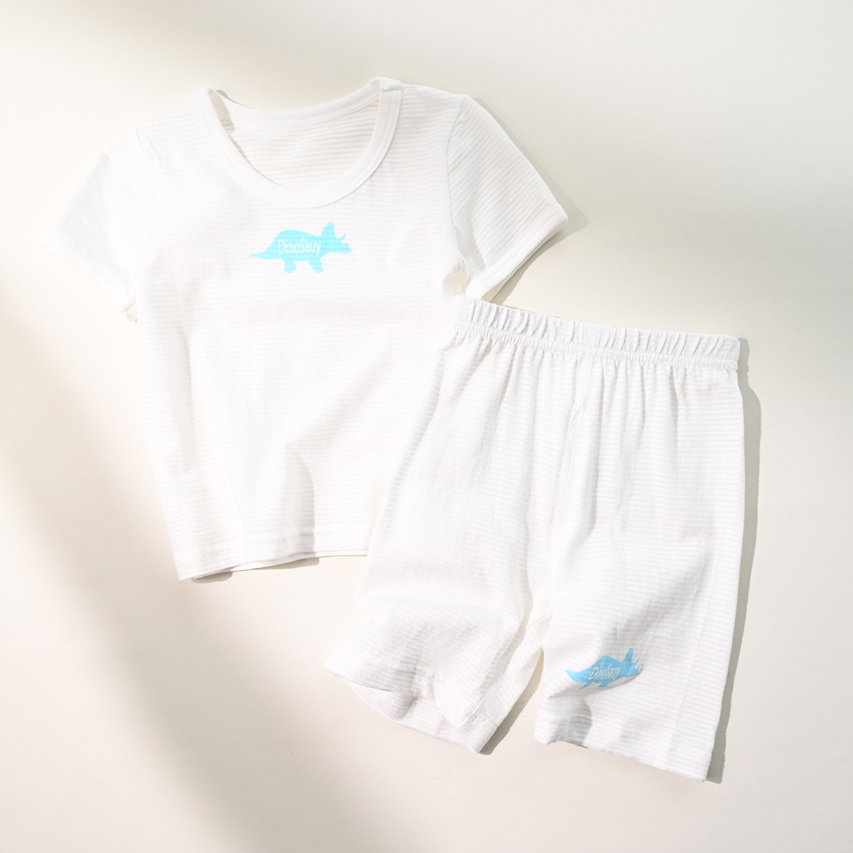 兒童竹節棉短袖T恤兩件裝