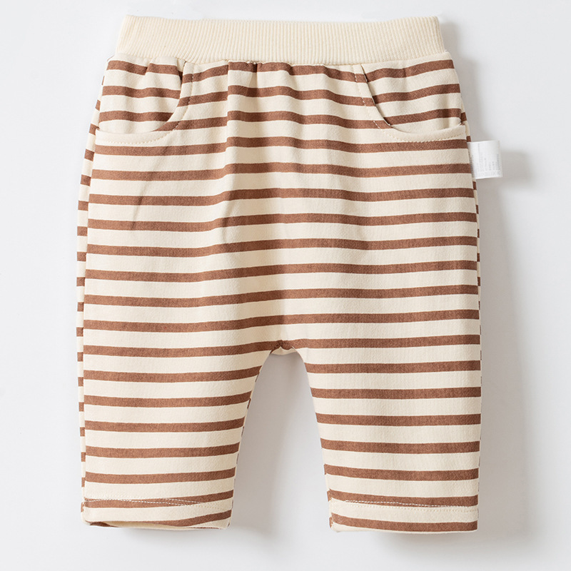 嬰兒條紋卡通休閒PP褲 