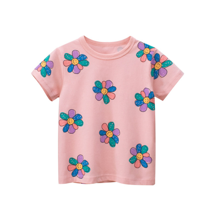 新品洋氣女寶寶短袖T卹