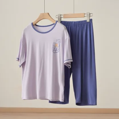 【家居服系列】兒童莫代爾短袖套裝 