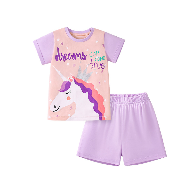 夏季棉質女童套裝