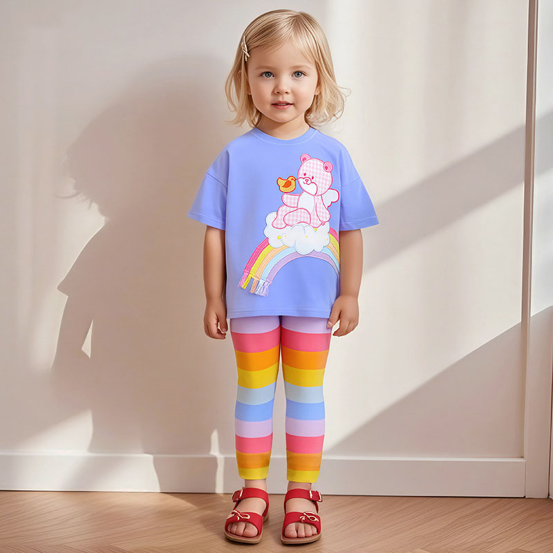 夏季女童短袖套裝