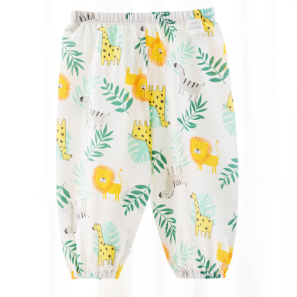 兒童透氣純棉防蚊褲