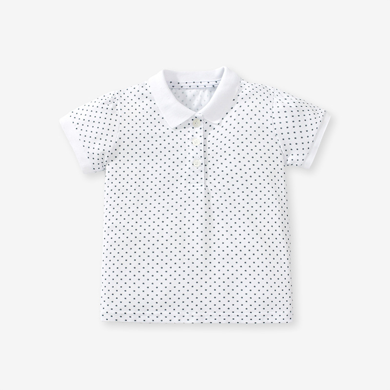 女童純棉短袖polo衫