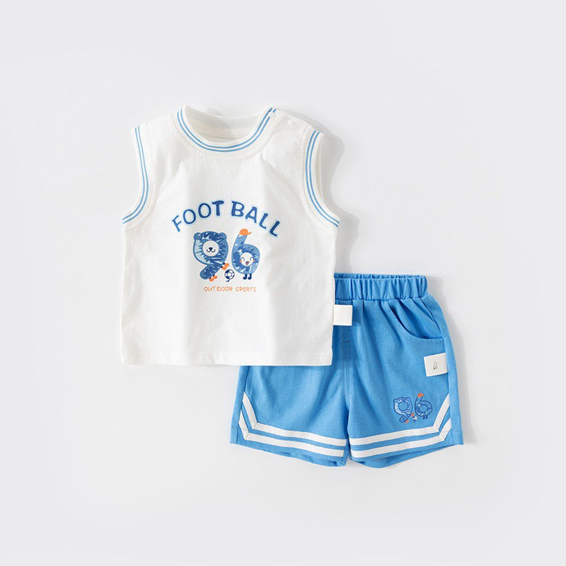 夏季純棉兒童短袖運動套装