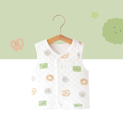 寶寶保暖夾棉小坎肩