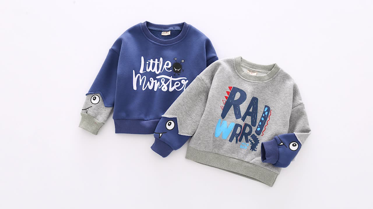 秋冬兒童加絨上衣