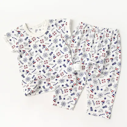 【竹節棉系列】夏日竹節棉睡衣家居服