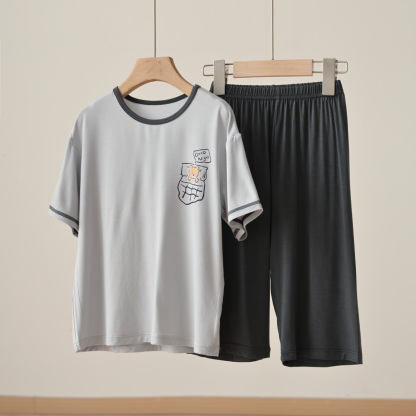 【家居服系列】兒童莫代爾短袖套裝 
