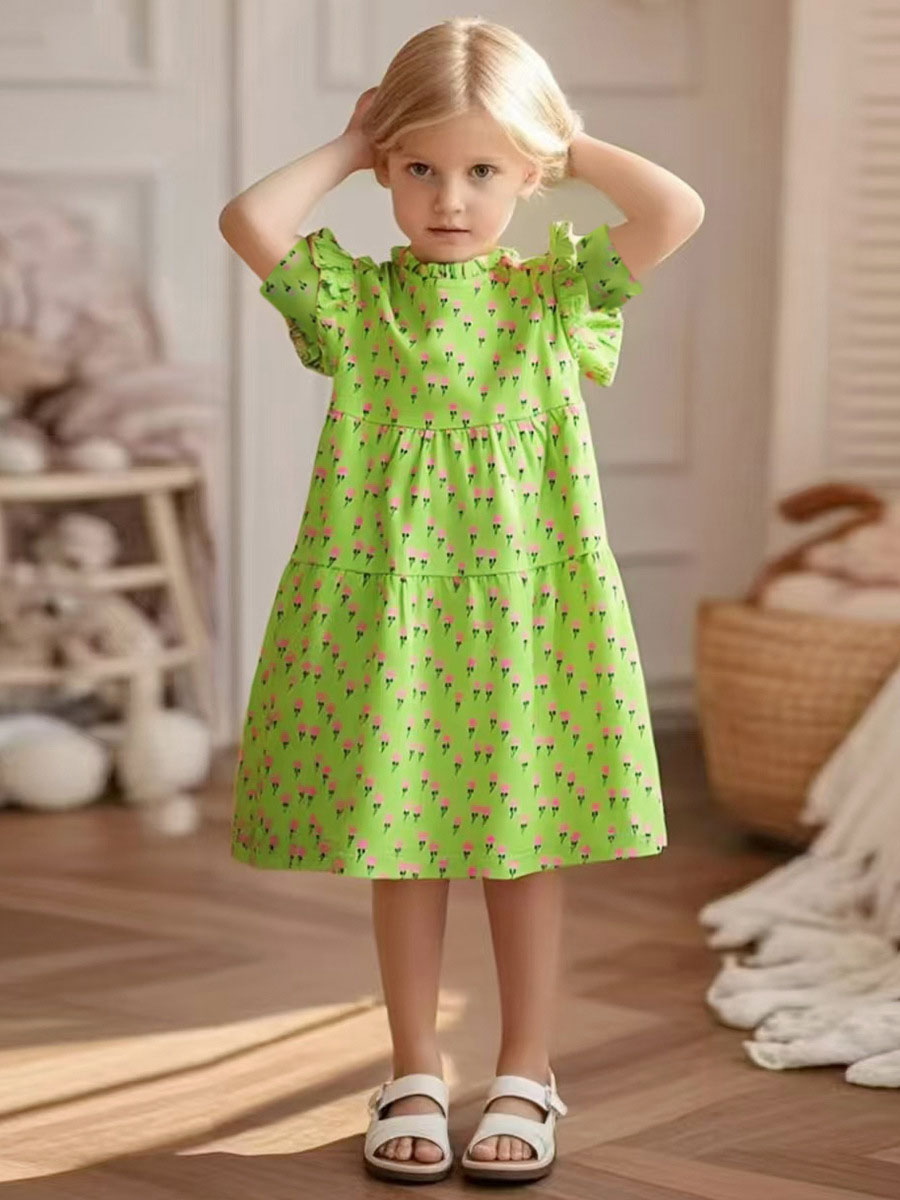 娃娃領女童連衣裙 
