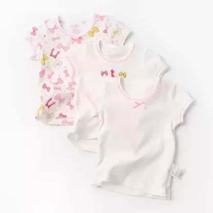 【純棉網眼系列】三件裝 女童純棉網眼系列 T卹/背心/吊帶/短褲/花苞睡褲