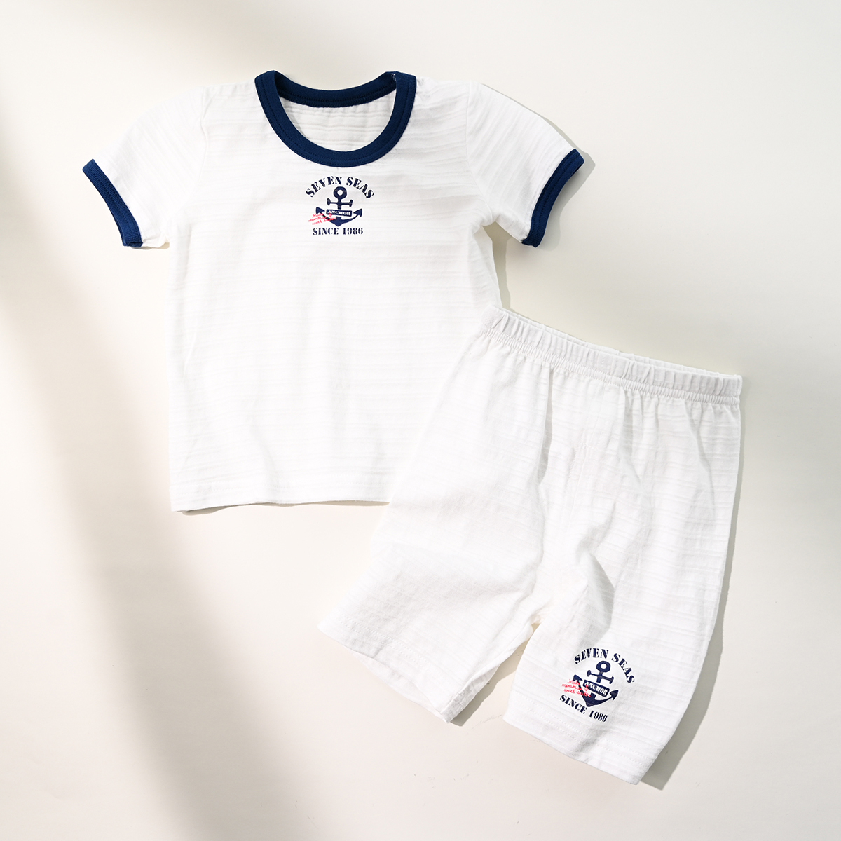 兒童竹節棉短袖T恤兩件裝