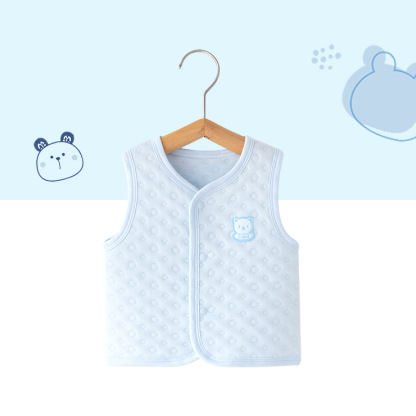 寶寶保暖夾棉小坎肩