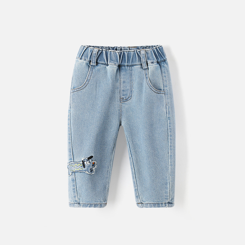 春秋新款兒童牛仔褲