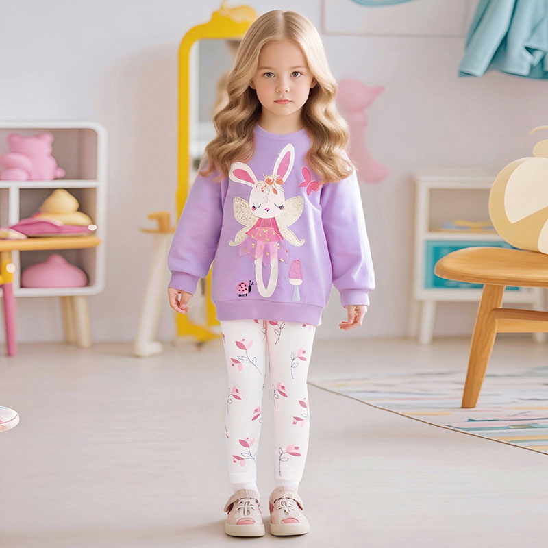 歐美時尚新款女童套裝