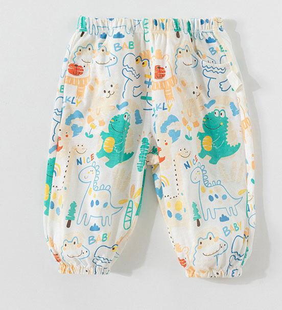 兒童透氣純棉防蚊褲