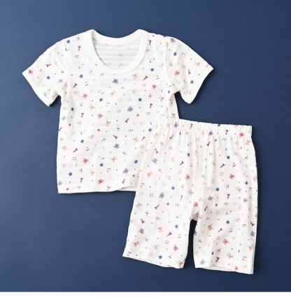 兒童竹節棉短袖T恤兩件裝