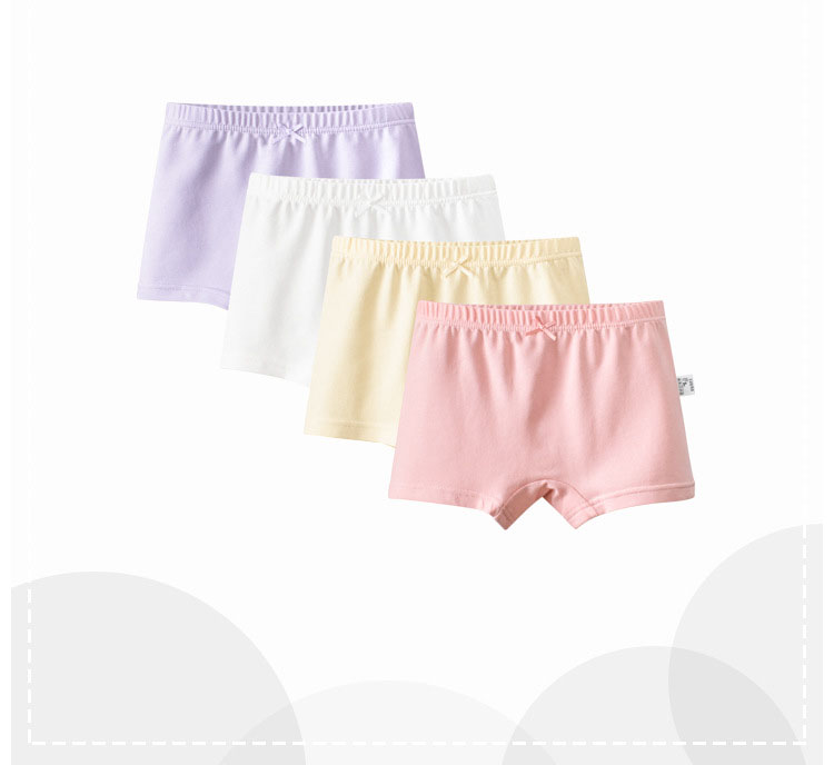 女童平角褲純色~新品