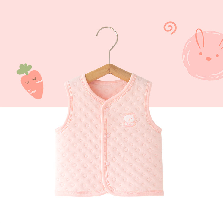 寶寶保暖夾棉小坎肩