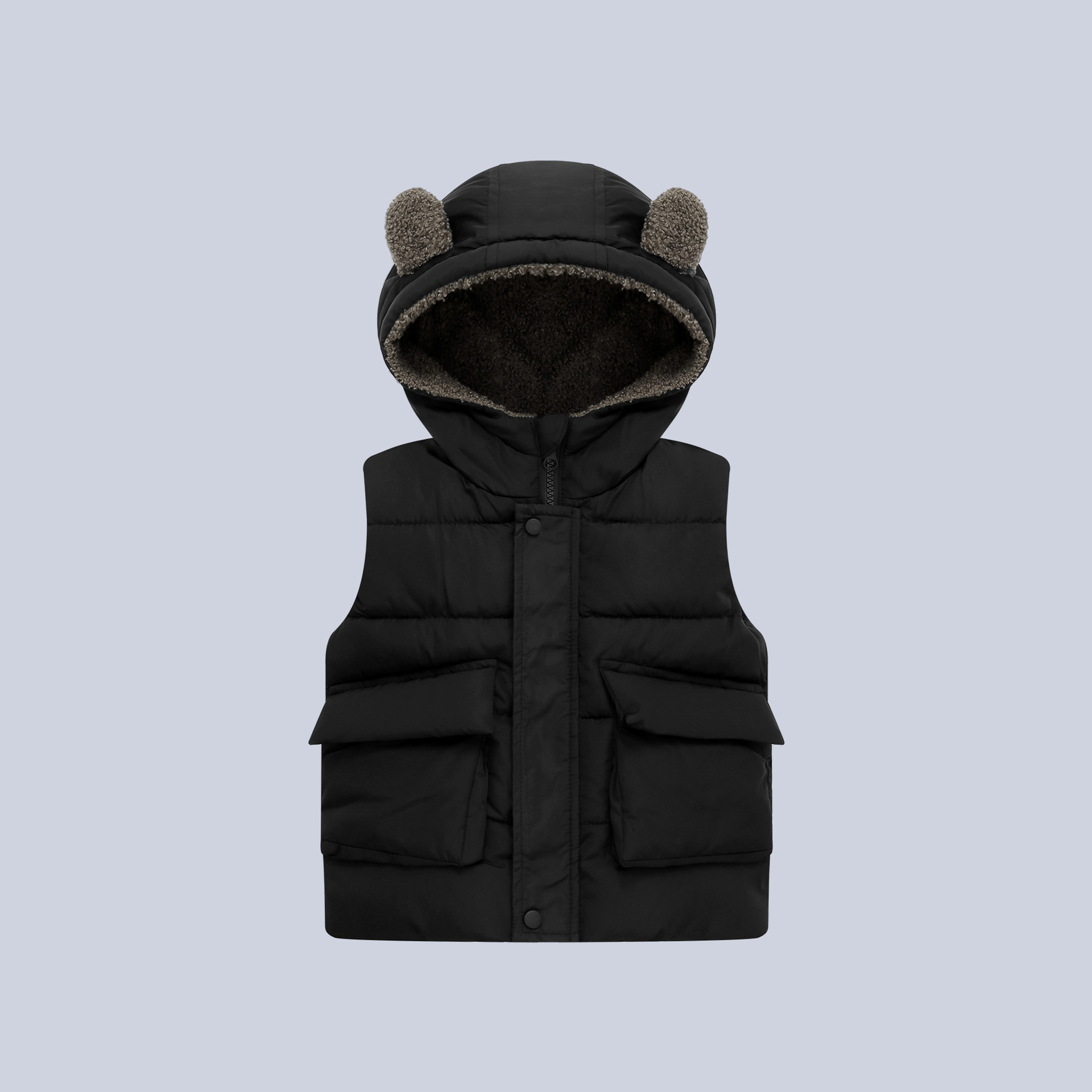 秋冬加絨保暖兒童馬甲