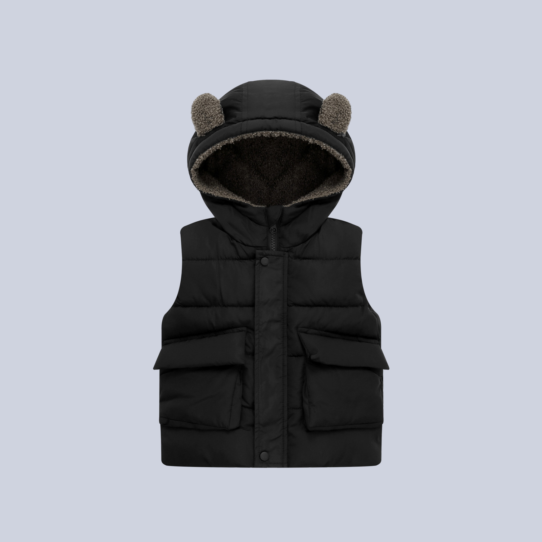 秋冬加絨保暖兒童馬甲