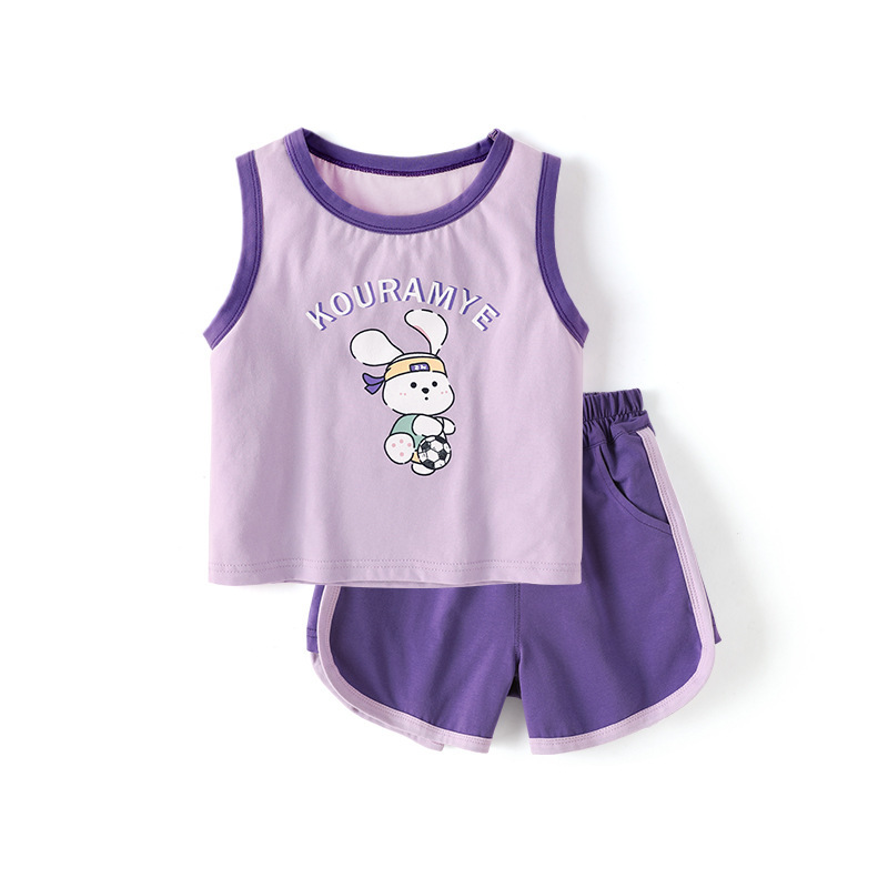 夏季兒童純棉韓版運動套裝