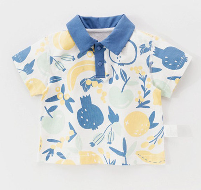 兒童夏季薄款翻領T恤