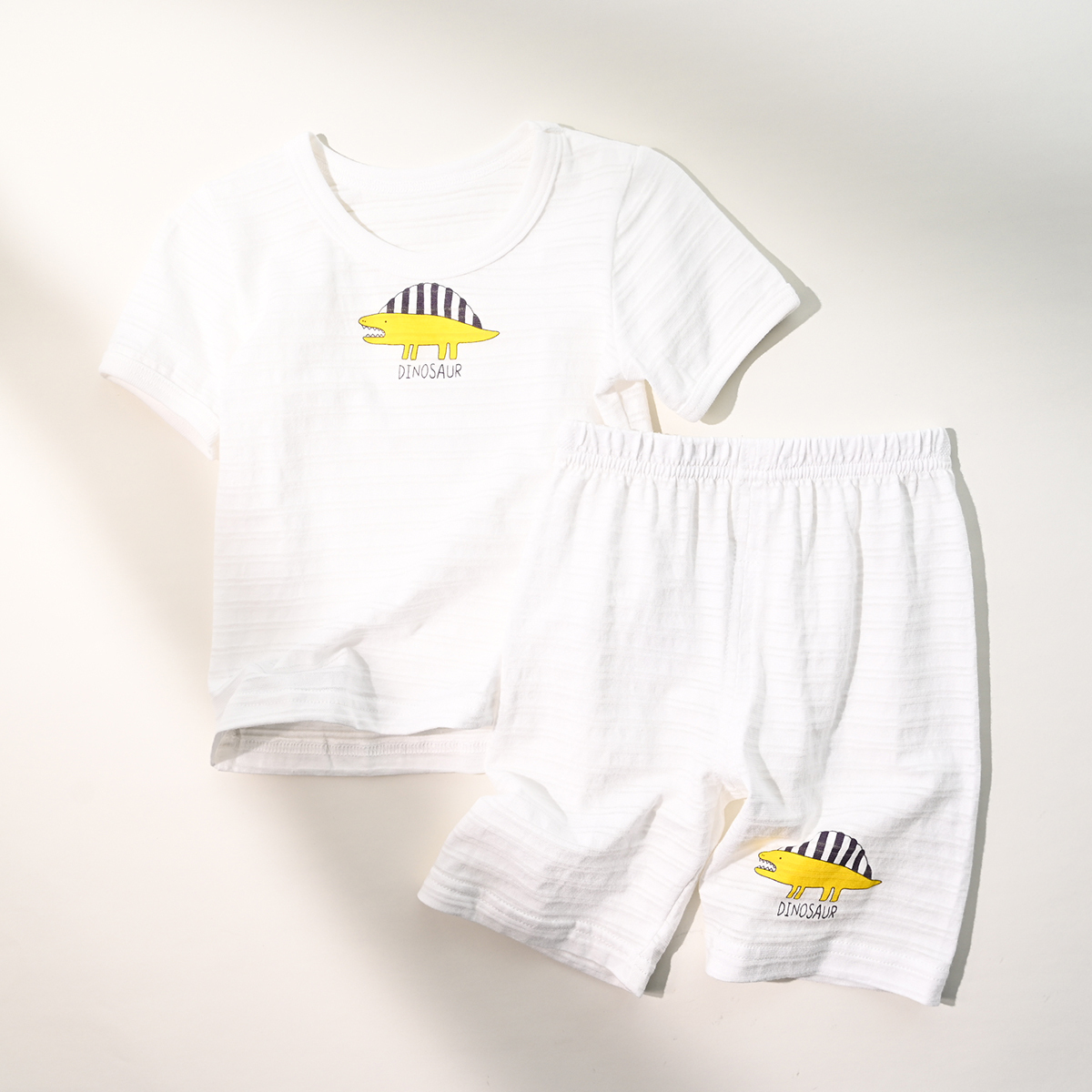 兒童竹節棉短袖T恤兩件裝