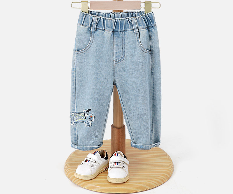 春秋新款兒童牛仔褲
