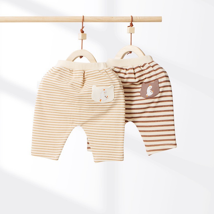 嬰兒條紋卡通休閒PP褲 