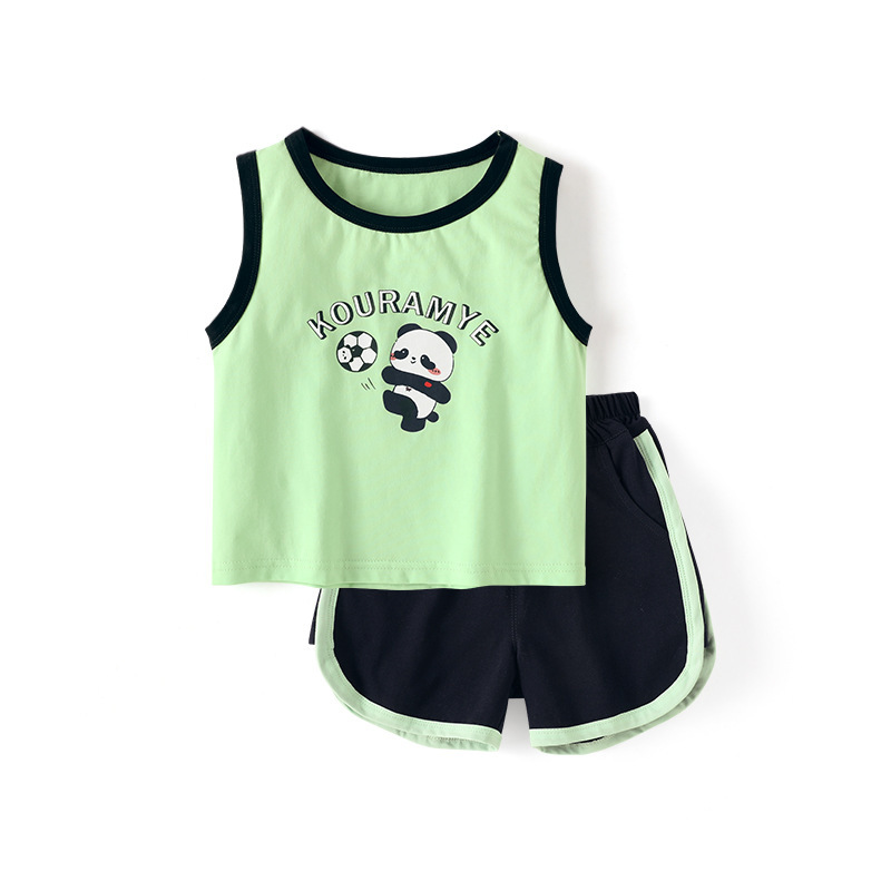 夏季兒童純棉韓版運動套裝