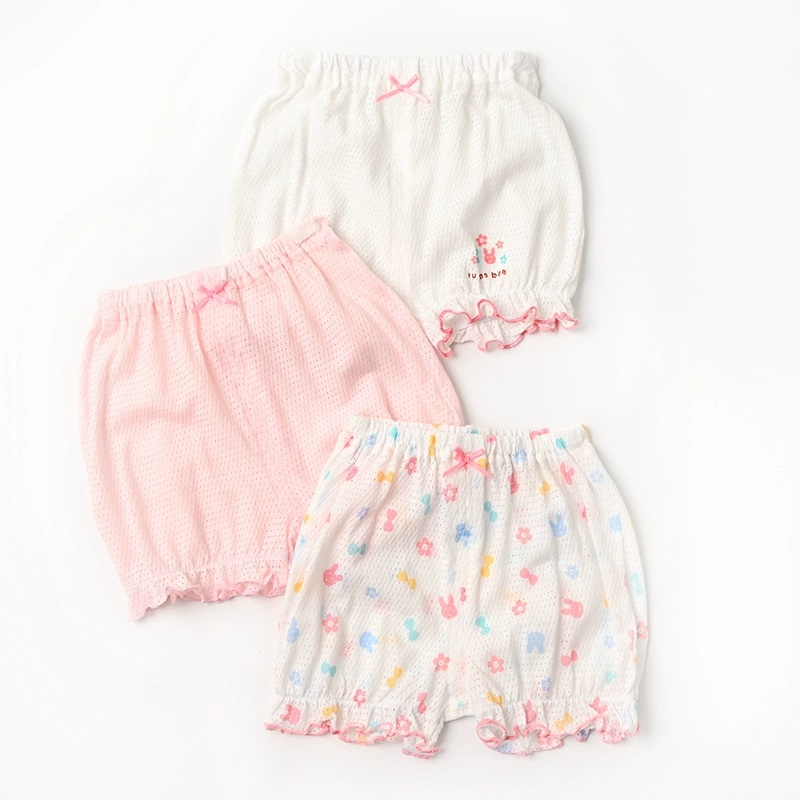 【純棉網眼系列】三件裝 女童純棉網眼系列 T卹/背心/吊帶/短褲/花苞睡褲