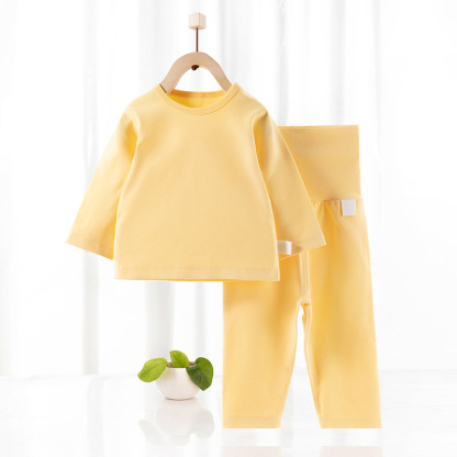 春秋舒絨款嬰兒長袖秋衣褲套裝