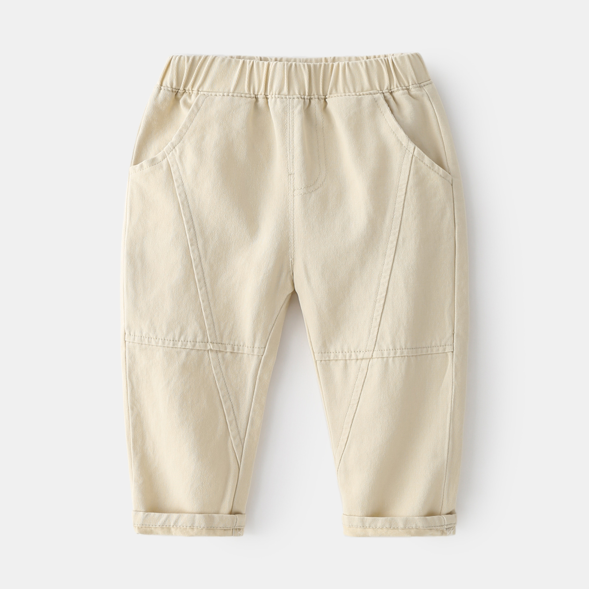 韓版舒適柔軟棉質中小童中腰長褲