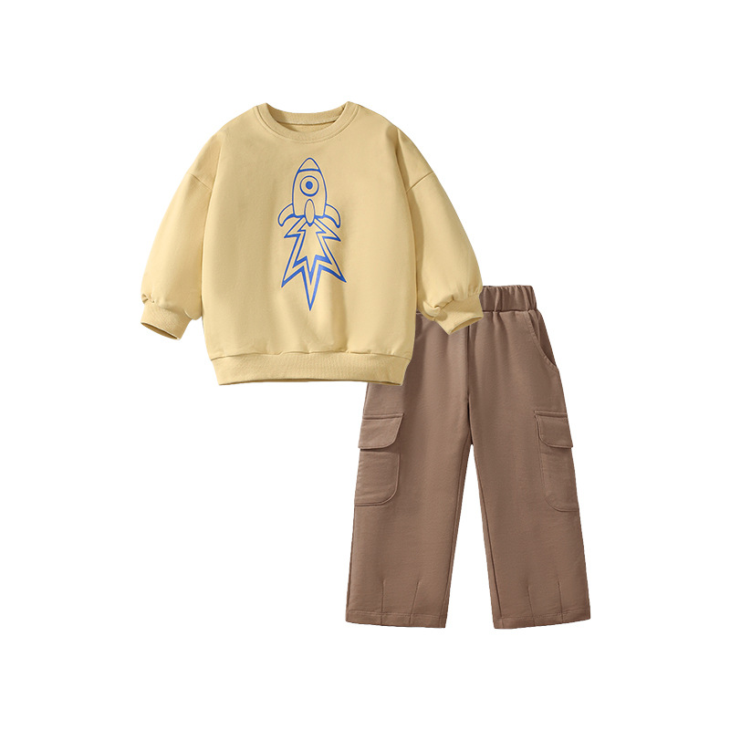 歐美男童潮流衛衣秋季套裝 