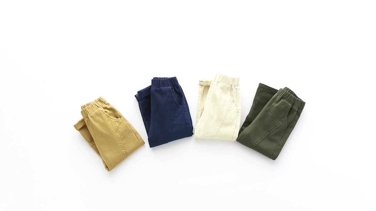 韓版舒適柔軟棉質中小童中腰長褲