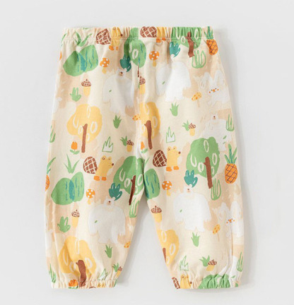 兒童透氣純棉防蚊褲