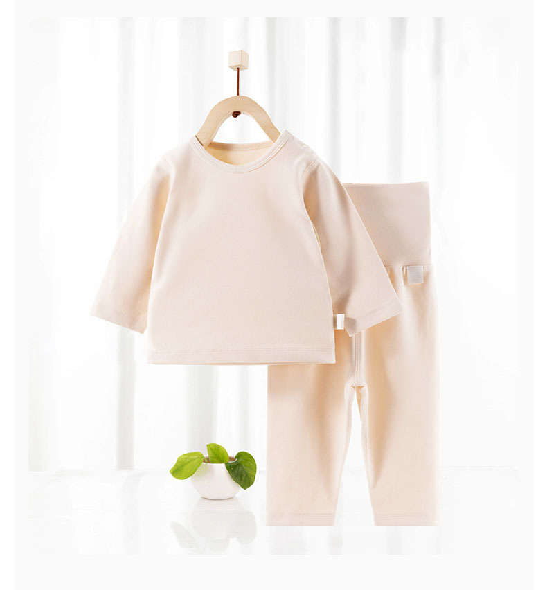 春秋舒絨款嬰兒長袖秋衣褲套裝