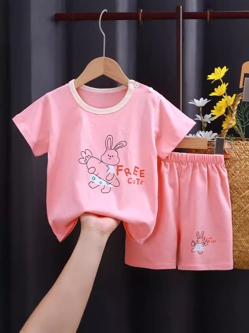 兒童韓版純棉短袖套裝