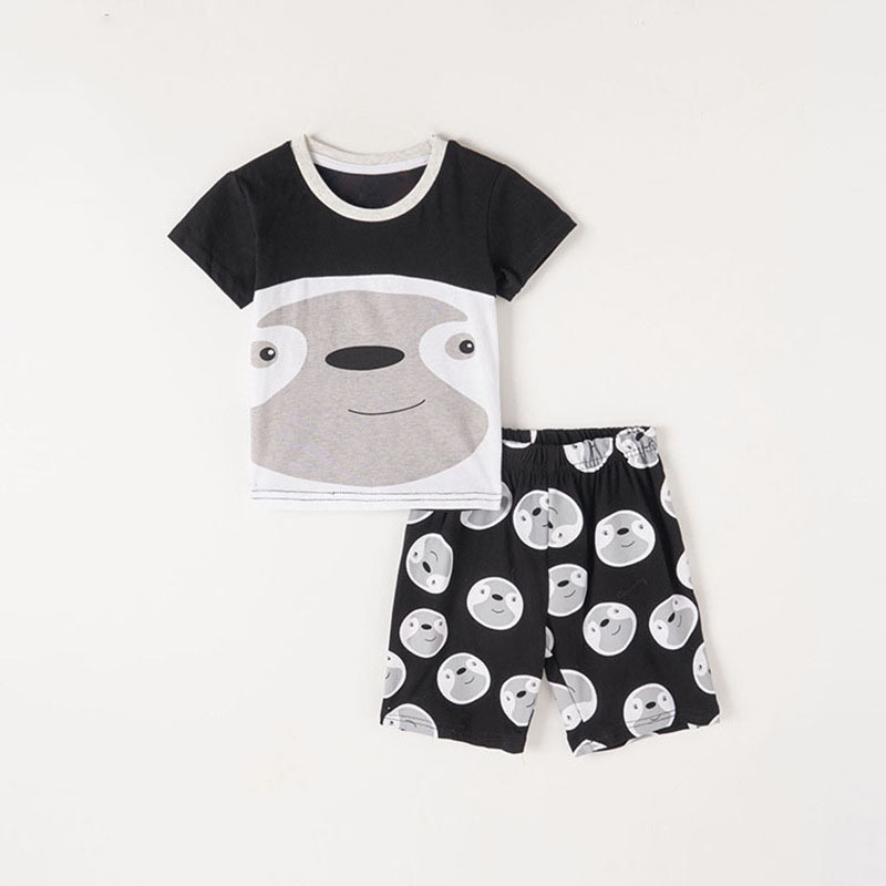 歐美純棉男童短袖T卹套裝