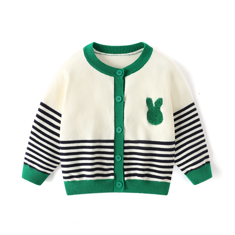 春秋季新款兒童韓版條紋針織衫